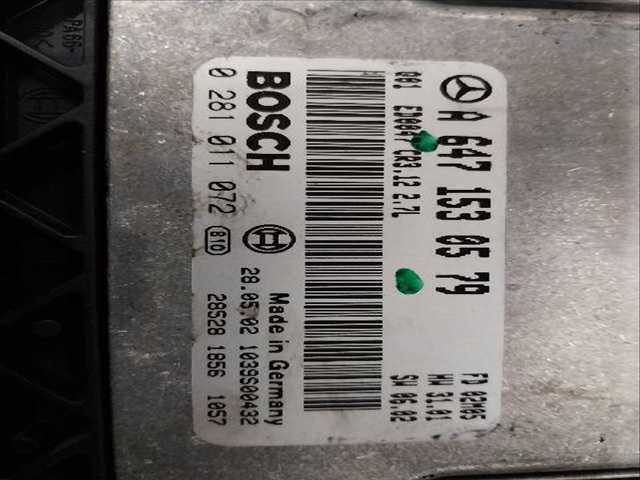 Foto 2ª: Centralita Motor ECU Mercedes Clase E 270 2.7 CDI [D-647 961] (2004)