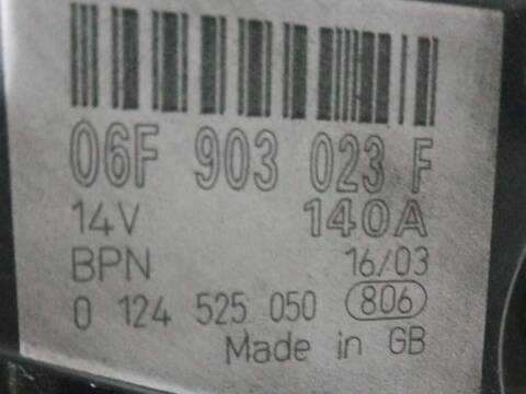 Alternador Audi A3 2.0 TDI 16V