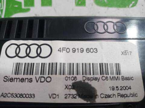 Foto 3ª: Pantalla Multifuncion Audi A6 2.4 177CV [BDW] (2004)