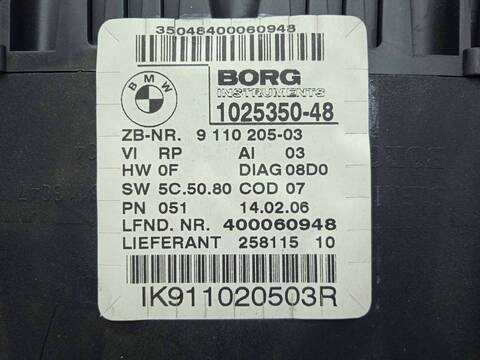 Foto 3ª: Cuadro de Instrumentos Bmw Serie 3 315 2.0 16V DIESEL 163CV 120KW (2006)