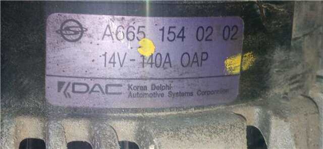 Alternador Ssangyong Kyron 2.0 200 XDI [2.0 LTR. - 104 KW TD-KAT]