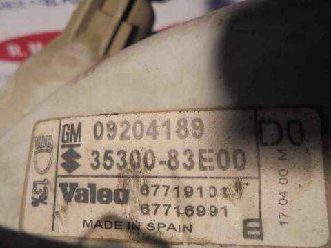 Foto 2ª: Faro Izquierdo Opel Agila 1.2 16V CAT Z 12 XE - LW4) 75CV 55KW [Z12XE] (2000)
