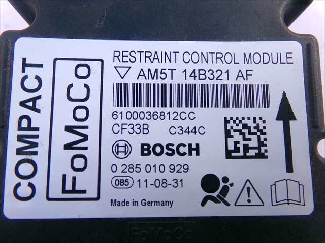Foto 2ª: Centralita Airbag Ford C Max 1.6 TDCI 2010-2014 [T1DA] (2011)