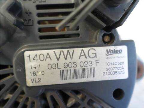 Foto 3ª: Alternador Seat Leon 1.6 TDI 105CV 77KW [CAYC] (2010)