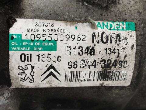 Foto 3ª: Compresor Aire Acondicionado Citroen C4 PREMIER PICASSO 109CV 80KW [9HZDV6TED4] (2009)