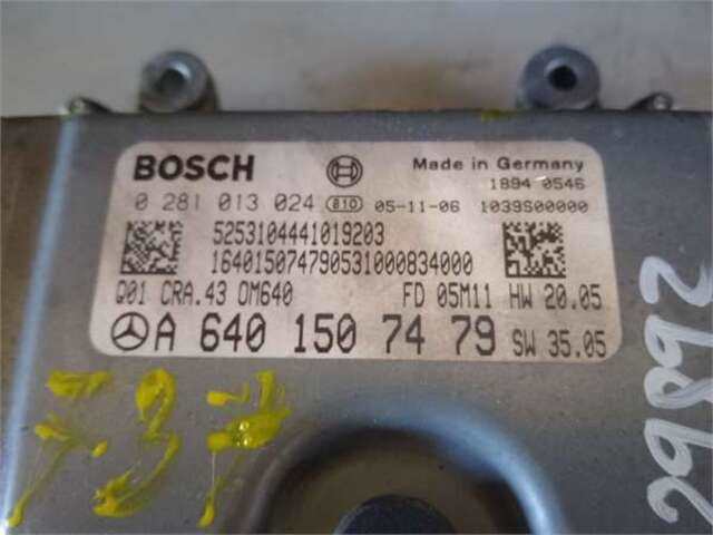 Foto 3ª: Centralita Motor ECU Mercedes Clase B 150 2.0 200 CDI (245.208) [2.0 LTR. - 103 KW CDI CAT] [OM 640.941]