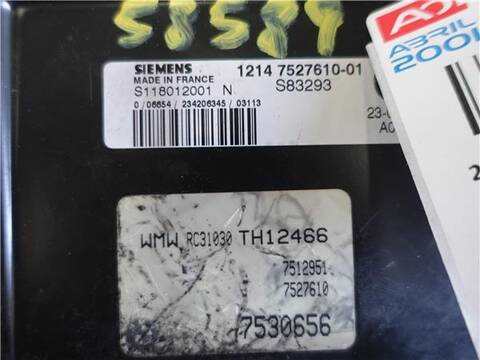 Foto 2ª: Centralita Motor ECU Mini Mini 1.6 COOPER 116CV 85KW [W10B16A] (2003)