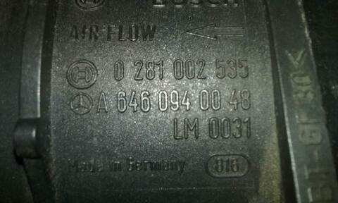 Foto 3ª: Caudalimetro Mercedes Clase C 160 2.2 CDI CAT BERLINA 150CV 110KW [OM 646.963] (2004)