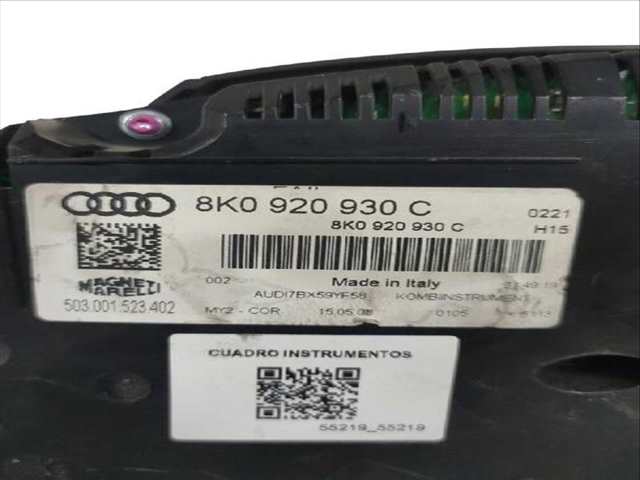 Foto 3ª: Cuadro de Instrumentos Audi A4 2.0 TDI QUATTRO (2009)