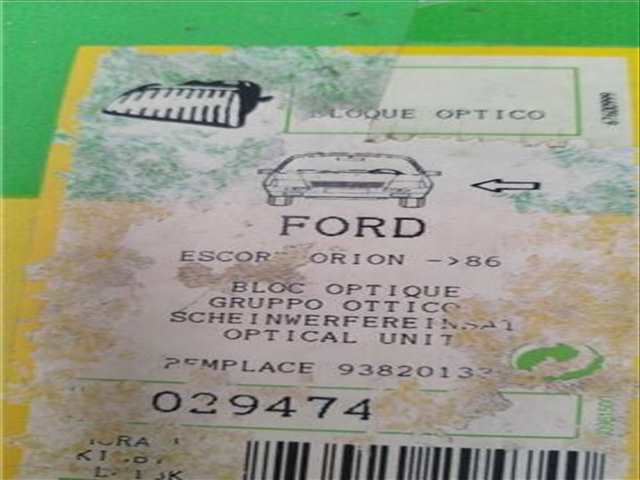 Foto 2ª: Faro Izquierdo Ford Orion VERSION INDEFINIDA