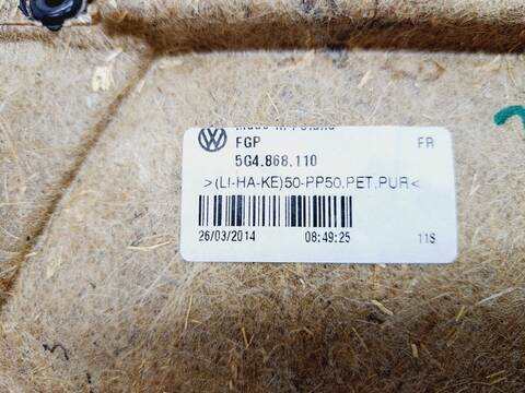 Foto 3ª: Tapizados Cartoneras Volkswagen Golf 1.6 TDI DPF 105CV 77KW [CLH] (2014)