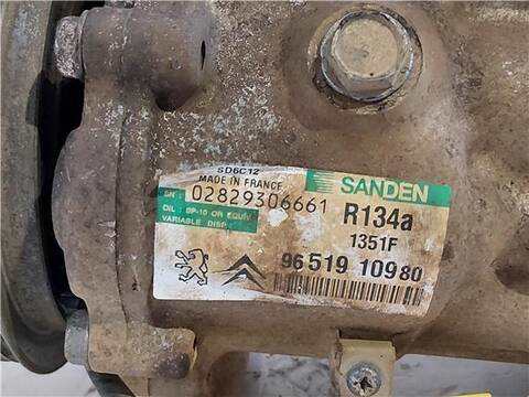 Foto 3ª: Compresor Aire Acondicionado Citroen C4 1.6 HDI BERLINA 90CV 66KW [9HX (DV6ATED4)] (2006)