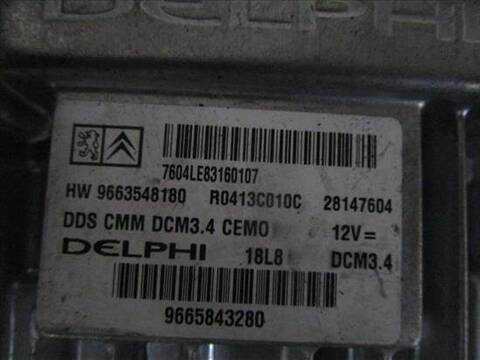Foto 2ª: Centralita Motor ECU Citroen C5 2.0 HDI 136CV 100KW [RHR (DW10BTED4)] (2009)