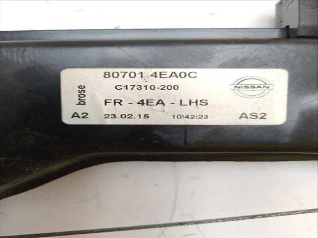 Foto 3ª: Elevalunas Eléctrico Delantero Izquierdo Nissan Qashqai 1.5 DCI (2013)