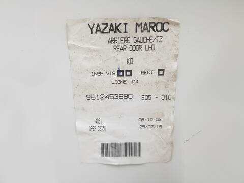 Foto 3ª: Puerta Trasera Izquierda Citroen Jumpy CLUB M (1995)