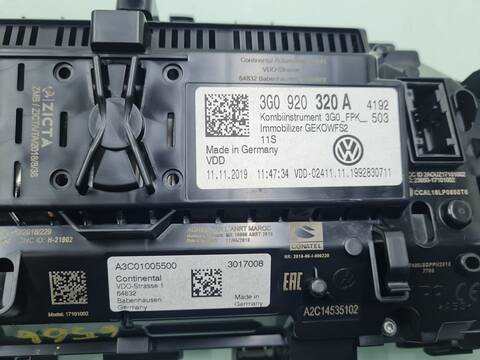 Foto 2ª: Cuadro de Instrumentos Volkswagen Arteon R-LINE 4MOTION 239CV 176KW [CUAA 5080] (2020)