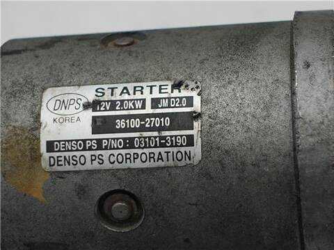 Foto 3ª: Motor de Arranque Hyundai Santa Fe 2.2 CRDI 155CV 114KW [D4EB] (2008)