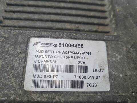 Foto 2ª: Centralita Motor ECU Fiat Grande Punto 1.3 MULTIJET SPORT 01.2007 ) 90CV 66KW [199A2000] (2007)