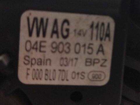 Foto 2ª: Alternador Volkswagen Polo 1.2 TSI 16V (2009)