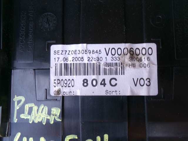 Foto 3ª: Cuadro de Instrumentos Seat Altea 1.9 TDI 2005-2013 [BJB] (2006)
