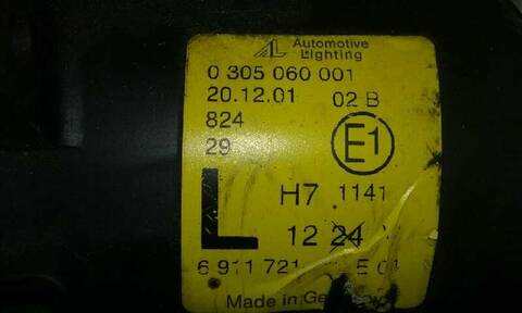 Foto 3ª: Faro Antiniebla Delantero Izquierdo Bmw Mini 90CV 66KW (2001)