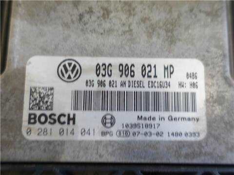 Foto 2ª: Centralita Motor ECU Volkswagen Touran 2.0 TDI 16V 140CV 103KW [BKD] (2007)