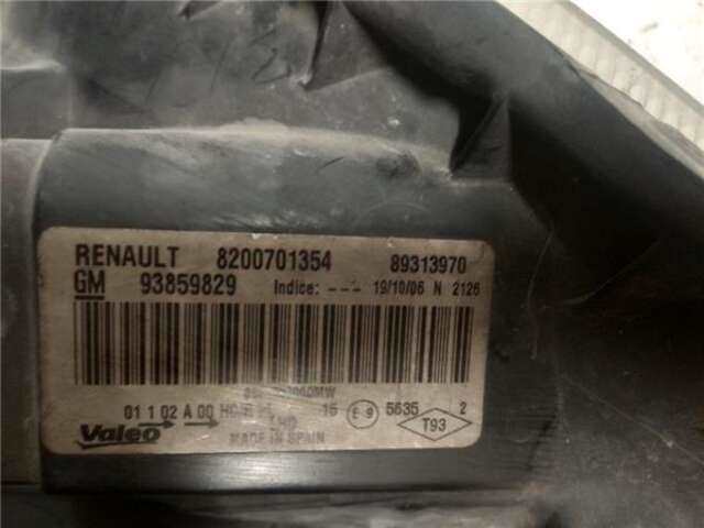 Foto 3ª: Faro Izquierdo Nissan Primastar 2.0 FURGÓN L1H1 2.9T [2.0 LTR. - 66 KW DCI DIESEL] [M9R780]