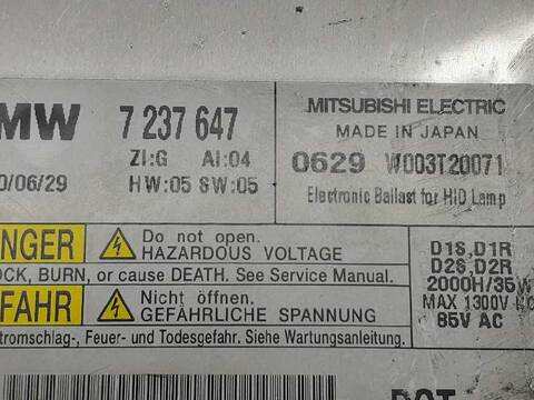 Foto 3ª: Centralita Faros Xenon Bmw Serie 5 518 530D 245CV 180KW [N57D30A] (2010)