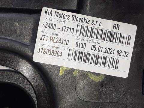Foto 3ª: Elevalunas Manual Trasero Derecho Kia Proceed GT 204CV 150KW ) [G4FJ] (2021)