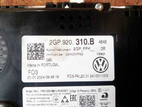 Foto 2ª: Cuadro de Instrumentos Volkswagen Polo 1.0 TSI 95CV (2021)