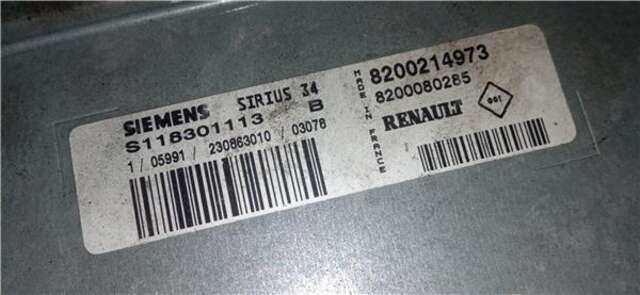 Centralita Motor ECU Renault Kangoo 1.6 AUTHENTIQUE [1.6 LTR. - 70 KW 16V]