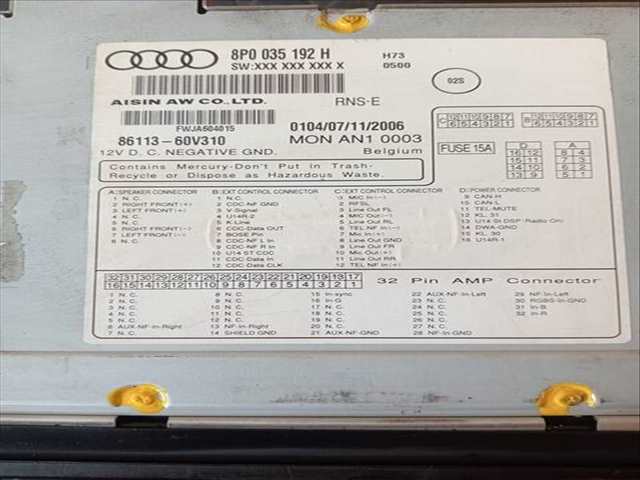 Foto 3ª: Sistema GPS Audi A3 1.2 TFSI AMBIENTE 105CV (2004)
