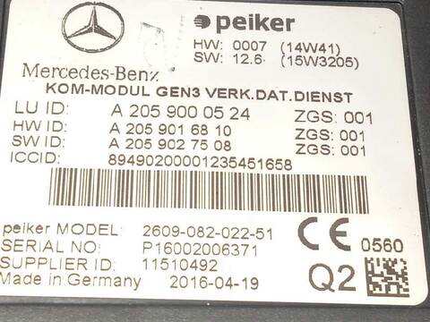 Foto 4ª: Centralita Motor ECU Mercedes Clase C 160 CLA 220 CDI 117.303) 177CV 130KW [651930] (2016)