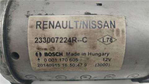 Foto 2ª: Motor de Arranque Nissan Qashqai 1.5 ACENTA [1 5 LTR. - 81 KW TD CAT] 110CV