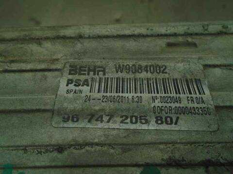 Foto 2ª: Intercooler Citroen C4 EXCLUSIVE PICASSO 150CV 110KW [RHB] (2011)