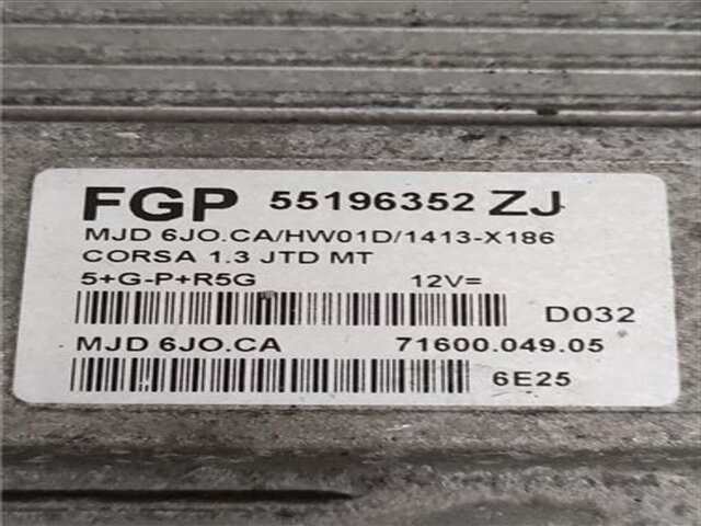 Foto 2ª: Centralita Motor ECU Opel Corsa 1.3 CDTI [Z 13 DT]