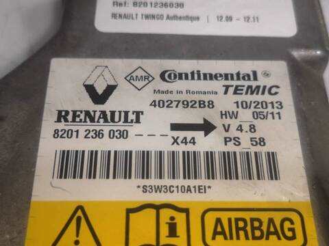 Foto 2ª: Centralita Airbag Renault Twingo D4F722 (2009)