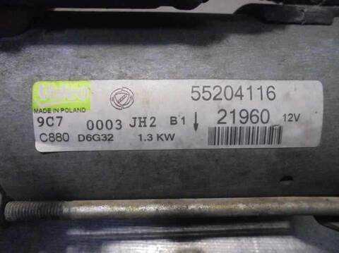 Foto 3ª: Motor de Arranque Fiat Doblo 1.3 16V JTD CAT 75CV 55KW [199A2000] (2007)