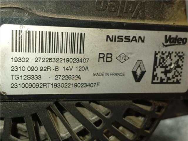 Alternador Nissan Micra 1.0 ACENTA [1.0 LTR. - 74 KW 12V CAT]