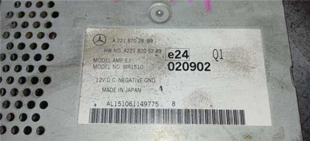 Foto 1ª: Sistema Audio Radio CD Mercedes Clase S 220 5.5 S 500 (221.071) [5.5 LTR. - 285 KW V8 CAT] [M 273.961]