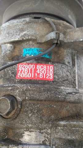 Foto 4ª: Compresor Aire Acondicionado Nissan Serena 2.3 D [D/LD23 A] (1996)