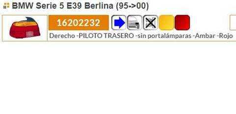 Foto 2ª: Piloto Trasero Derecho Bmw Serie 5 518 BERLINA 170CV 125KW