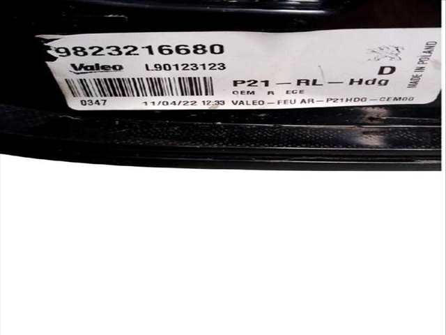 Foto 3ª: Piloto Trasero Derecho Peugeot 208 1.5 BLUEHDI 100 (2019)