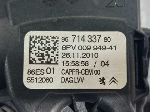 Foto 3ª: Pedal Acelerador Peugeot 308 ENVY 112CV 82KW [9HR (DV6C)] (2011)