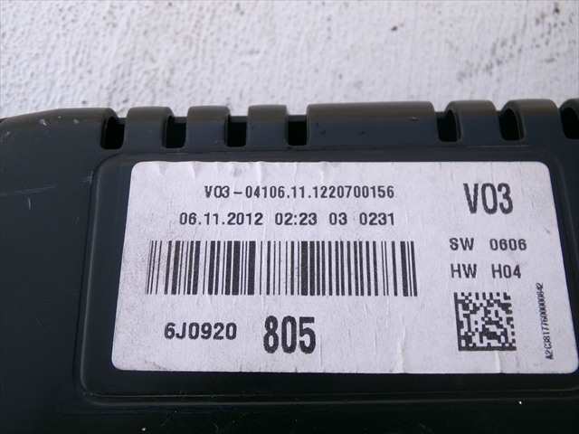 Foto 3ª: Cuadro de Instrumentos Seat Ibiza 1.2 G MODELO 6J, 2012-2015 [CGP] (2013)