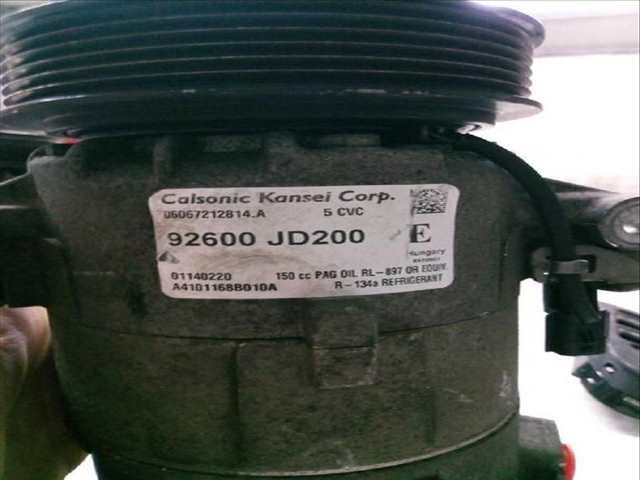 Foto 3ª: Compresor Aire Acondicionado Nissan Qashqai 2.0 (2006)