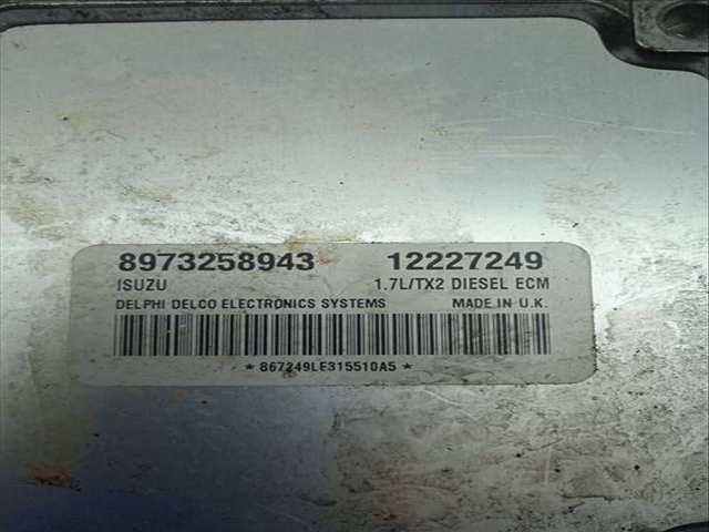 Foto 2ª: Centralita Motor ECU Opel Meriva 1.7 16V CDTI CAT 75CV 55KW (2003)