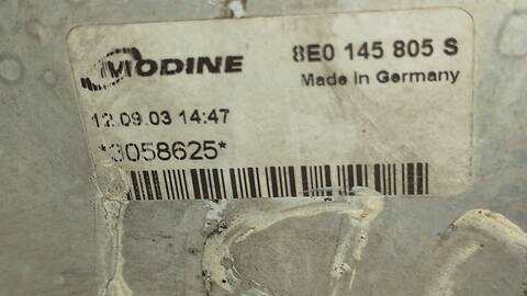 Foto 2ª: Intercooler Audi A4 1.9 TDI 96KW) BERLINA 131CV [AVF] (2003)