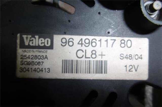 Foto 3ª: Alternador Citroen C3 1.1 I [HFX (TU1JP)]