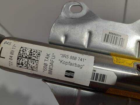 Foto 3ª: Airbag Cortina Delantero Izquierdo Seat Exeo 2.0 TDI BERLINA 143CV 105KW [CAGA] (2009)